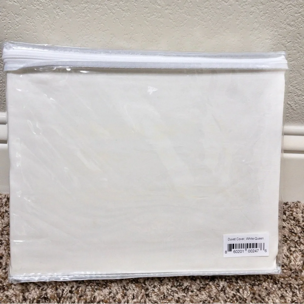 NEW Buffy Breeze Duvet Cover Full Queen White Eucalyptus Lyocell Comforter